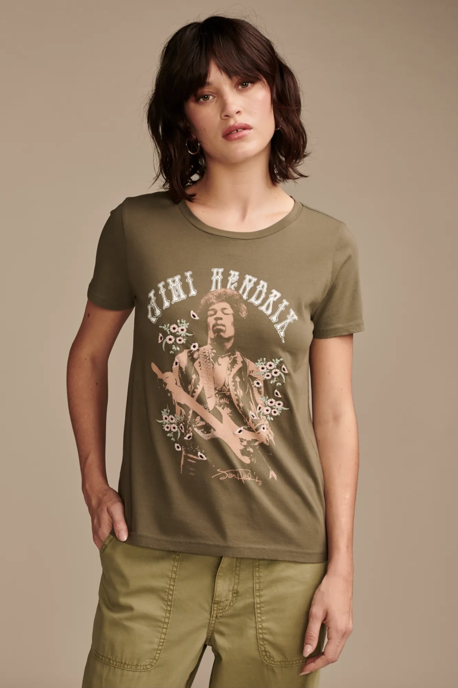 JIMI HENDRIX FLORAL PORTRAIT CLASSIC CREW, image 2