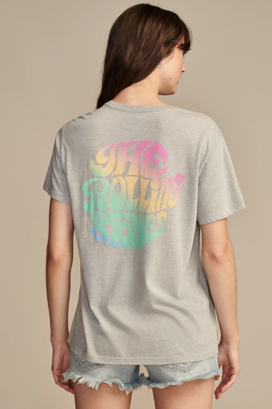 ROLLING STONES RAINBOW TONGUE BOYFRIEND TEE, image 2