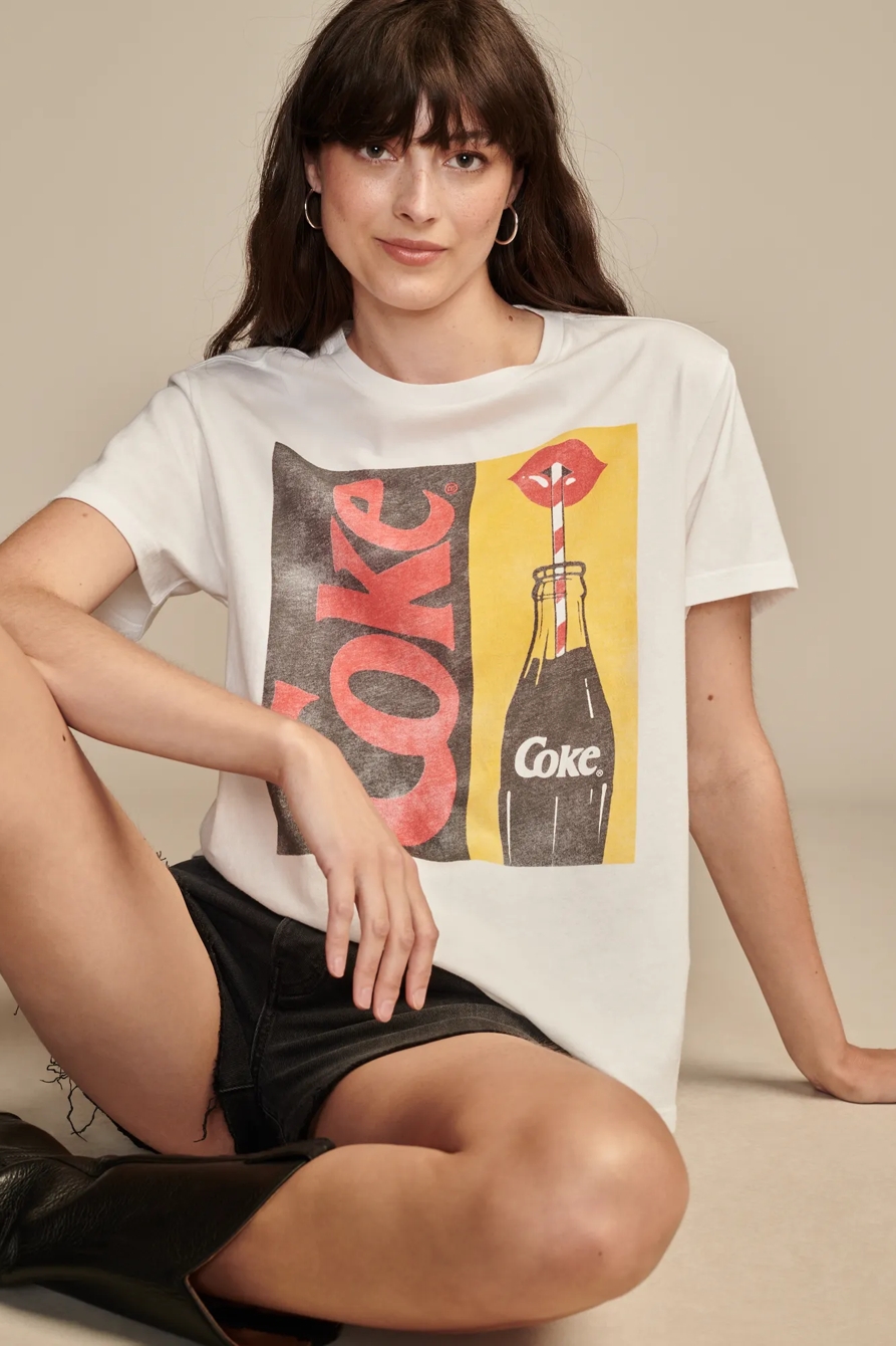 COCA COLA POP ART BOYFRIEND TEE, image 2