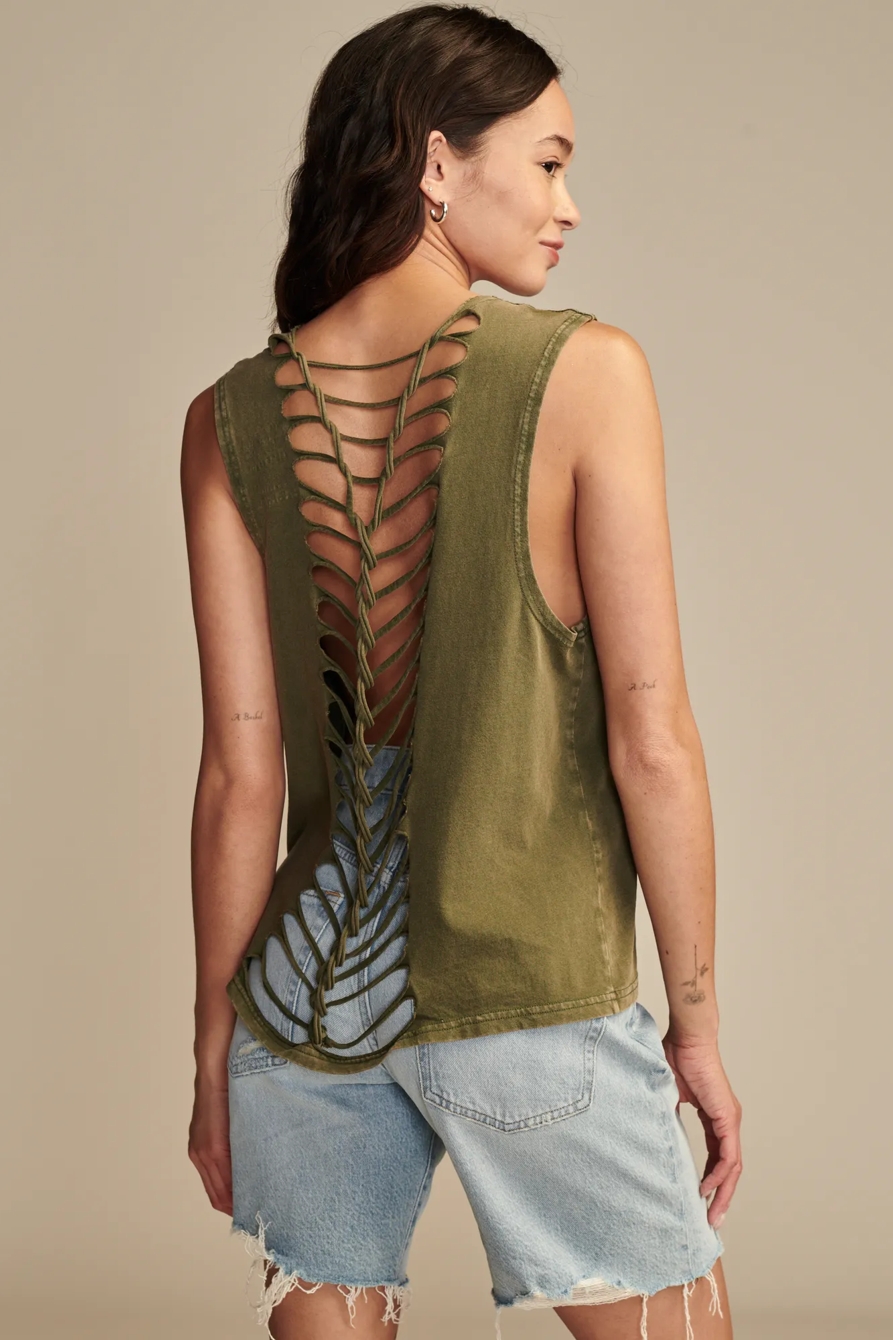 ROLLING STONES BRAIDED MUSCLE TANK, image 4