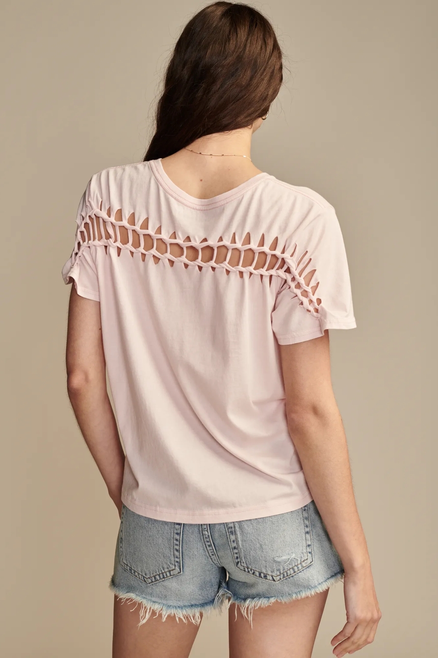 FLORAL BRAIDED TEE, image 2