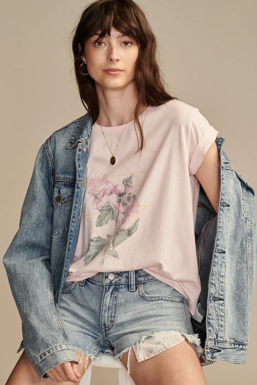 FLORAL BRAIDED TEE, image 3
