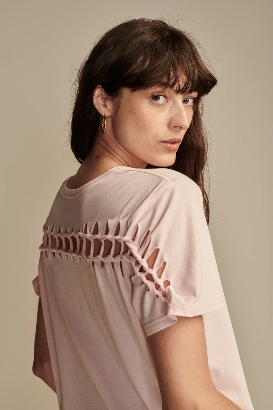 FLORAL BRAIDED TEE, image 4