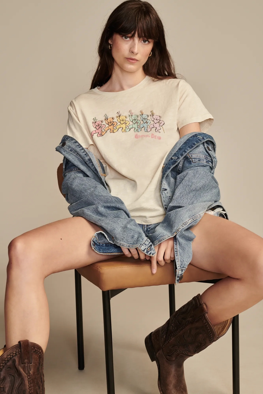 GRATEFUL DEAD DANCING BEARS BOYFRIEND TEE, image 2