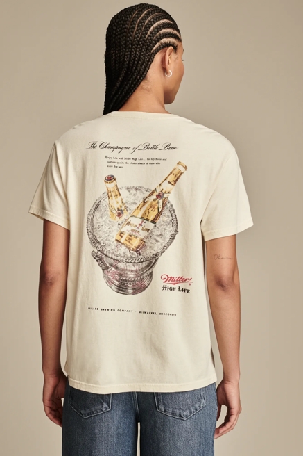 MILLER CHAMPAGNE OF BEER BOYFRIEND TEE, image 1