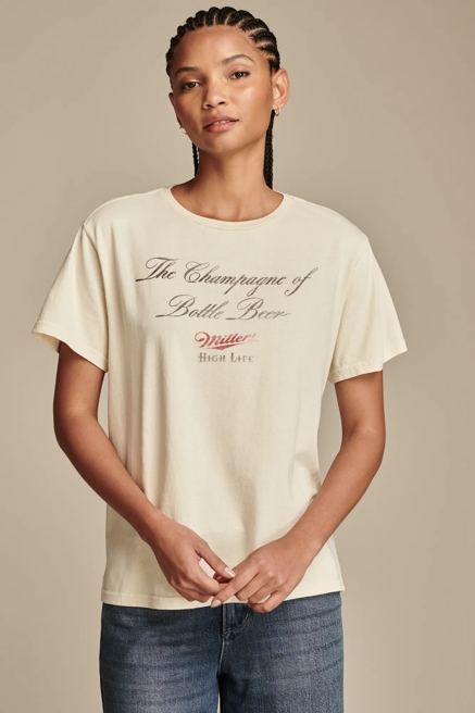 MILLER CHAMPAGNE OF BEER BOYFRIEND TEE, image 2