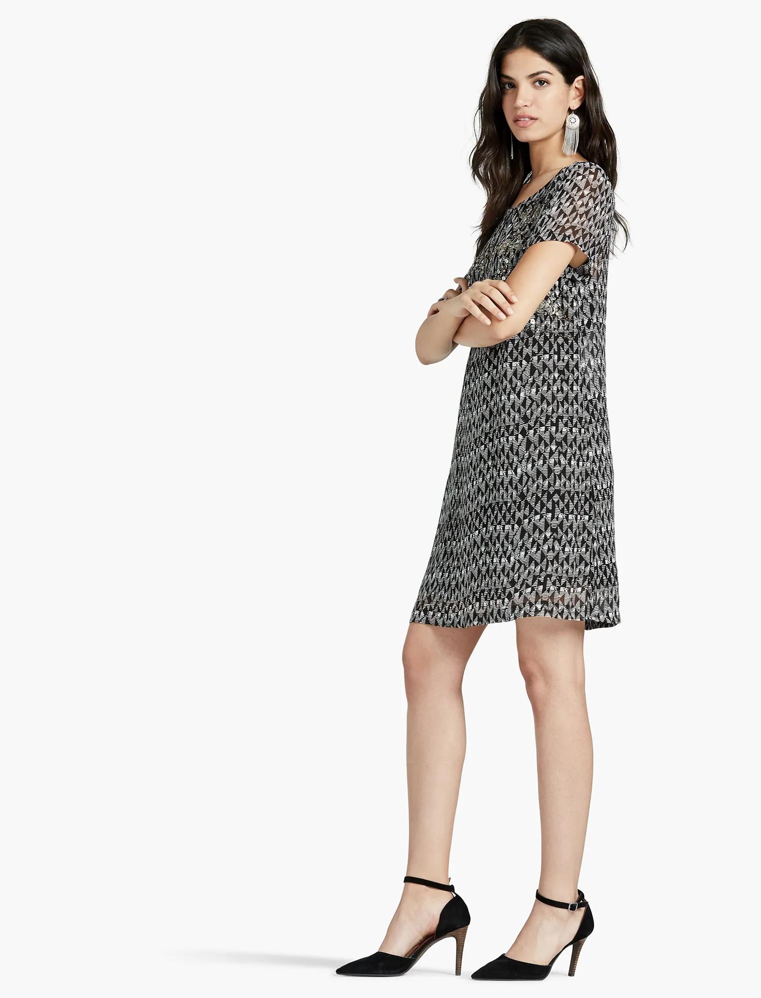 EMBELLISHED SHIFT DRESS, image 2