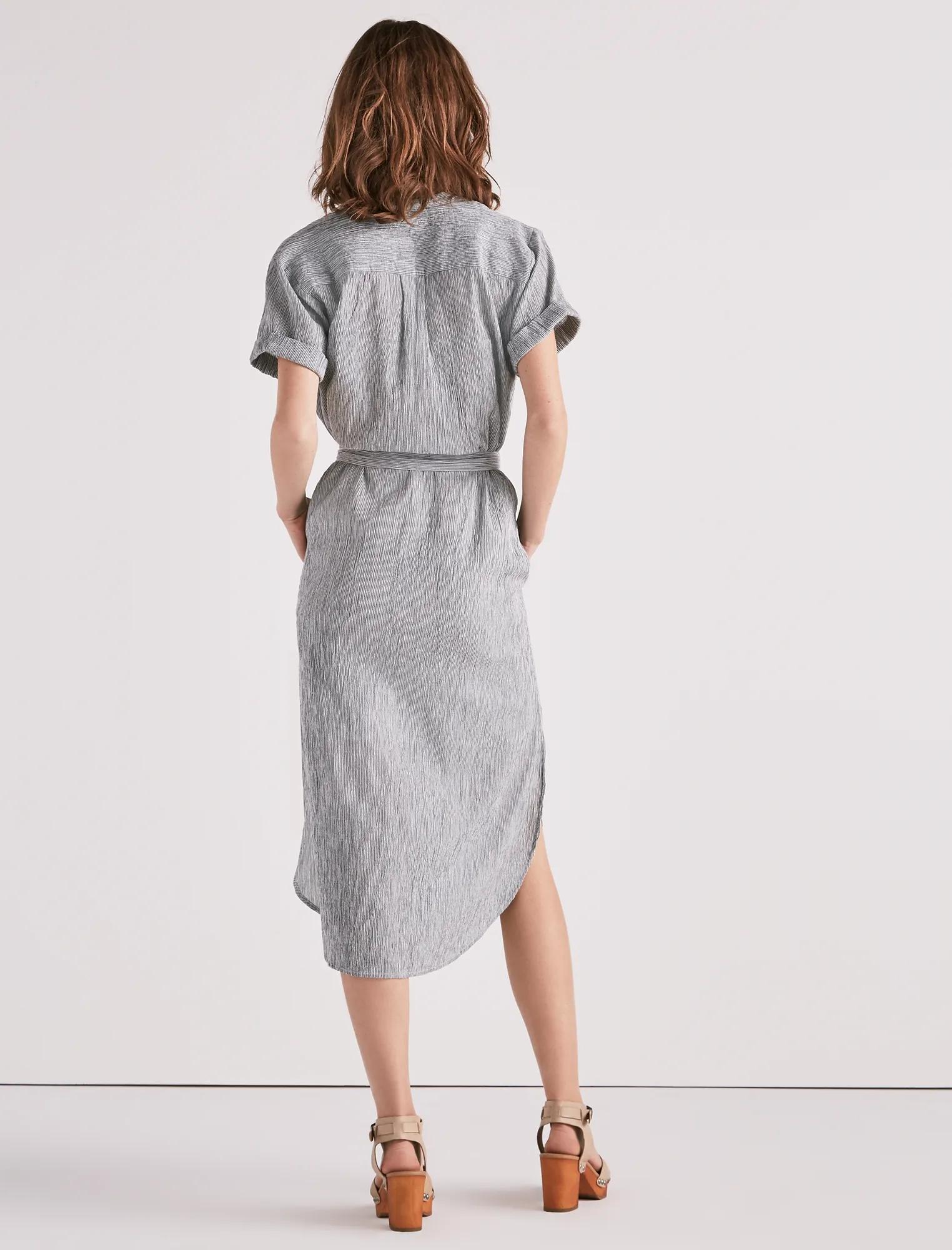 STRIPED SHIRT DRESS, image 3