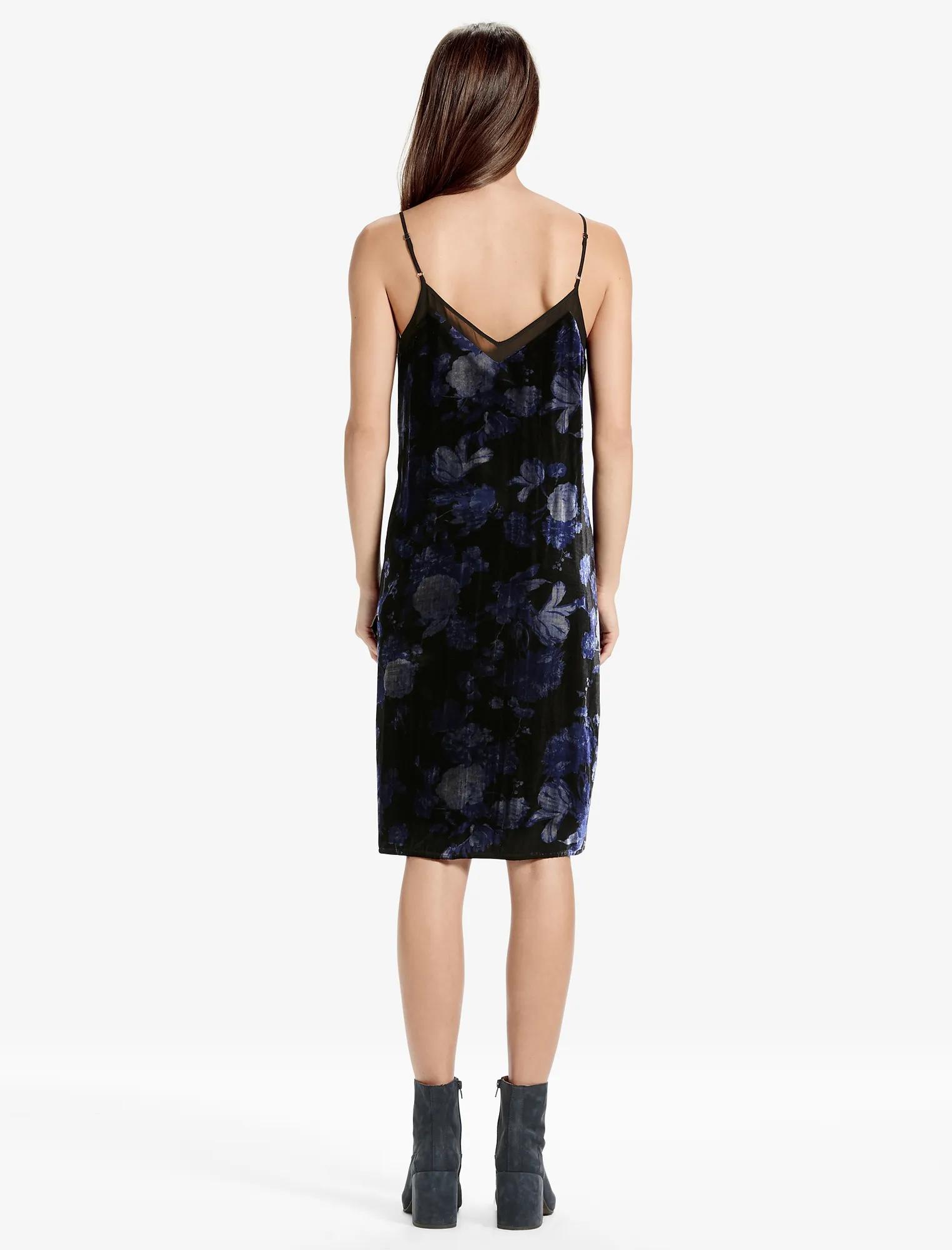 FLORAL VELVET DRESS, image 3