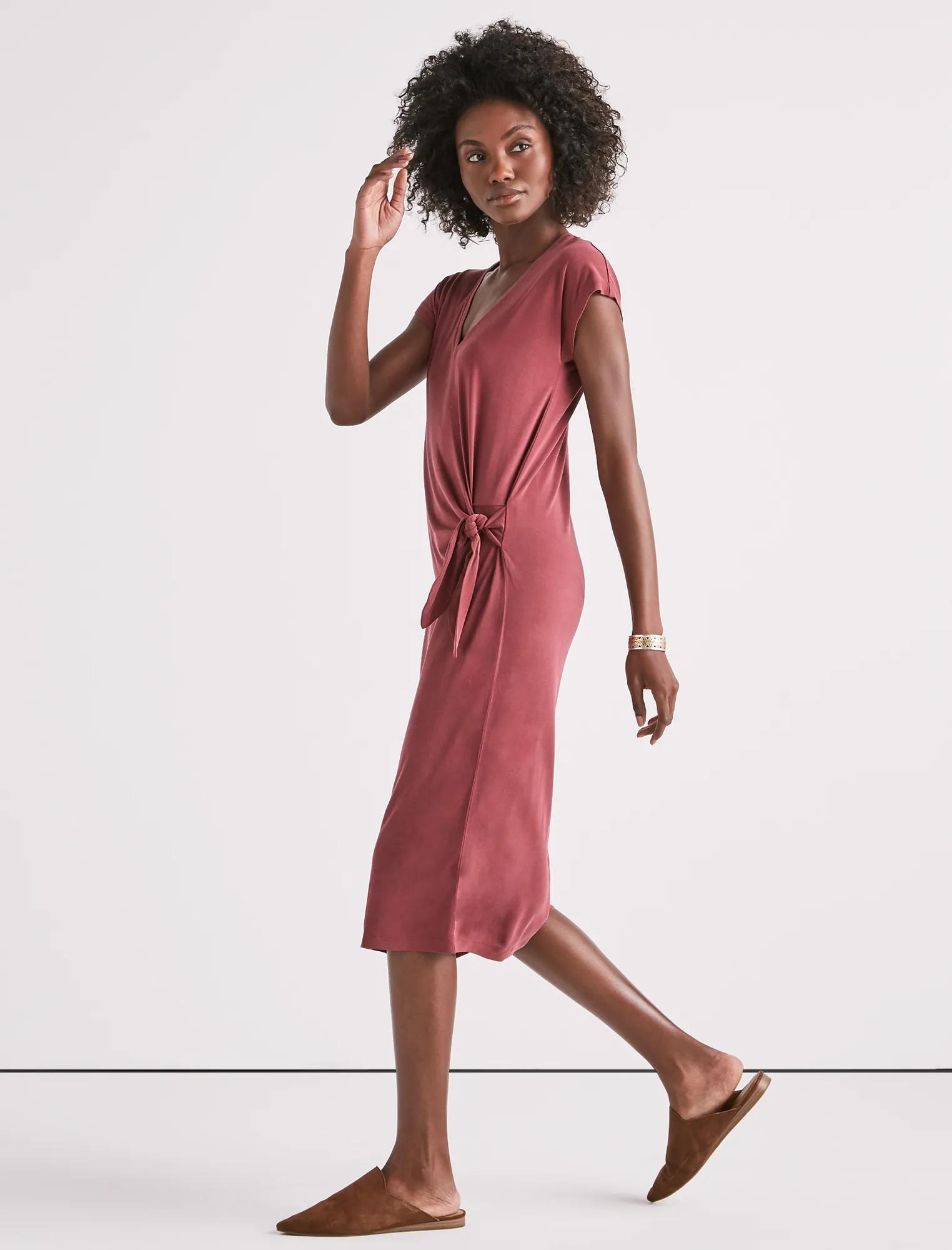SIDE KNOT KNIT DRESS, image 2