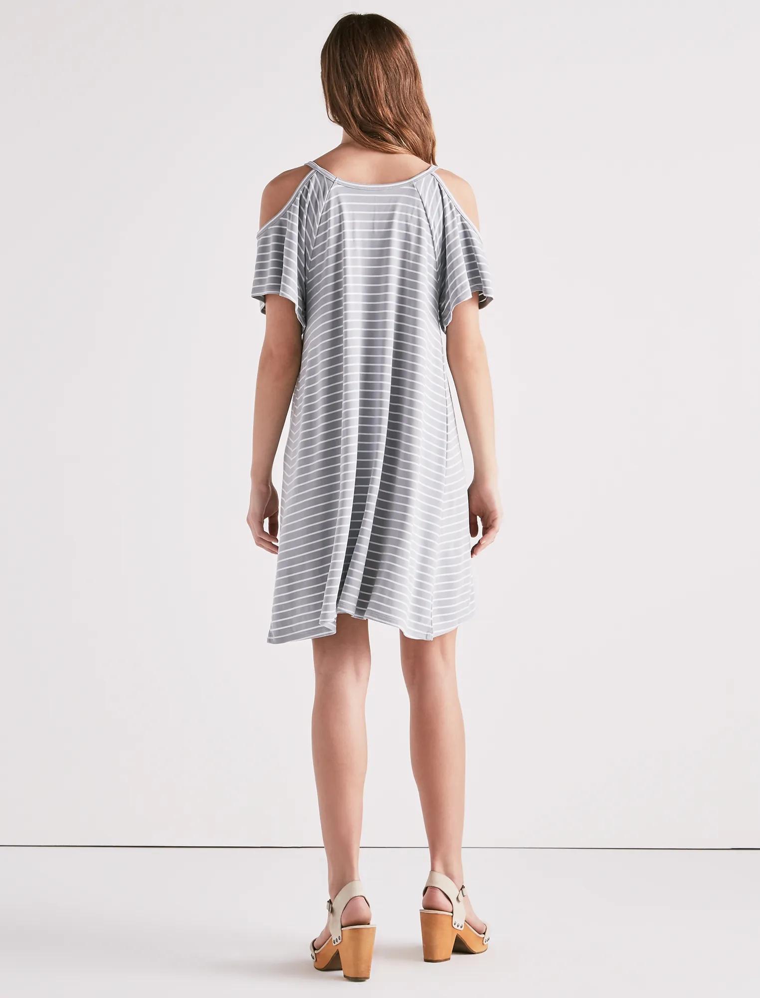 COLD SHOULDER KNIT DRESS, image 3