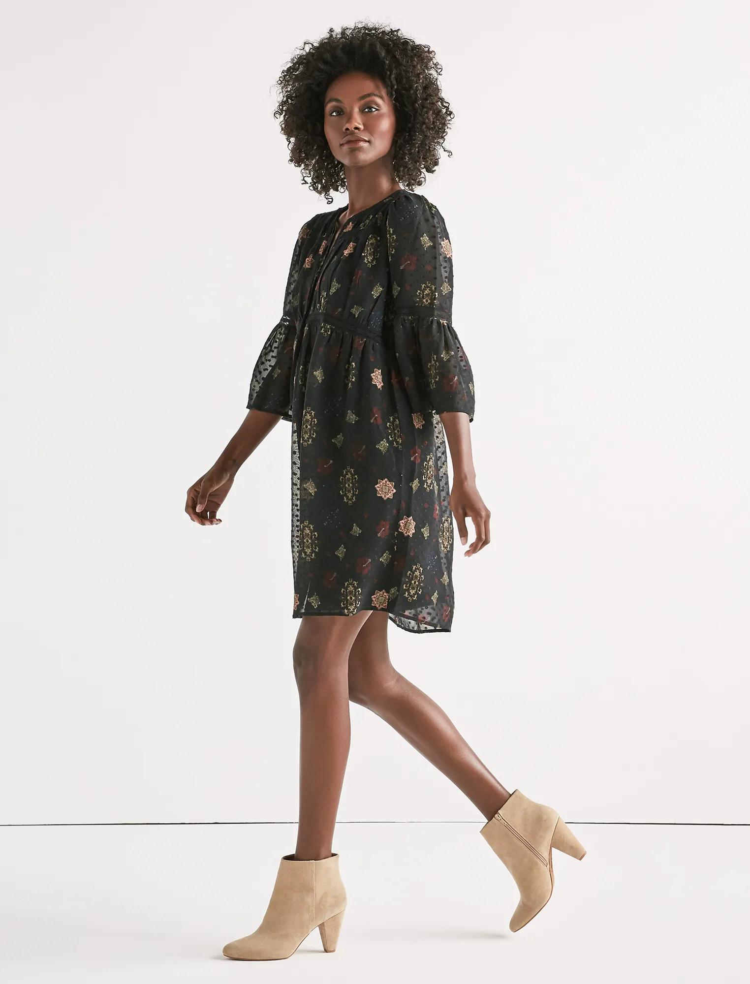 SWISS DOT FLORAL DRESS, image 2