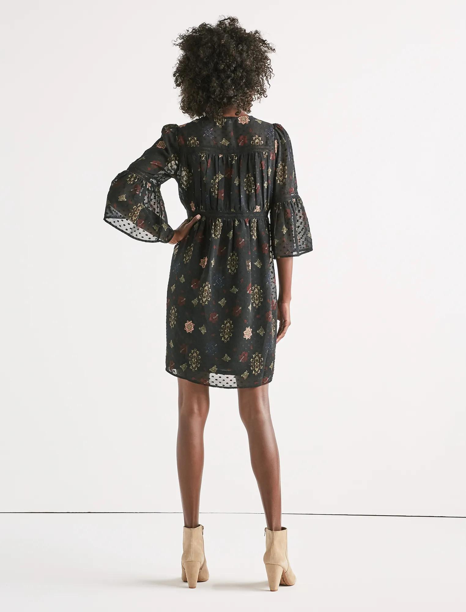 SWISS DOT FLORAL DRESS, image 3