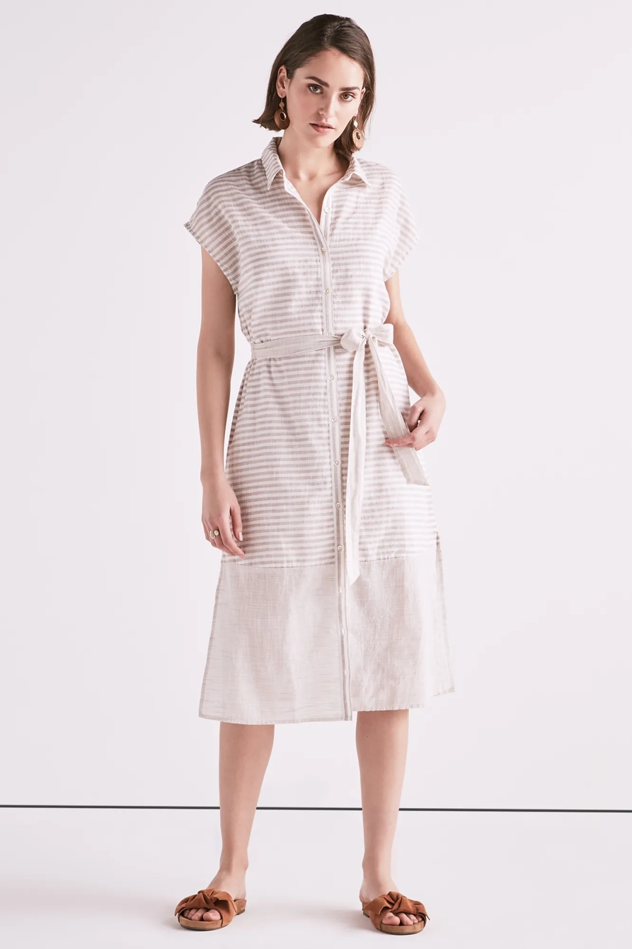 STRIPE SHIRT DRESS, image 2