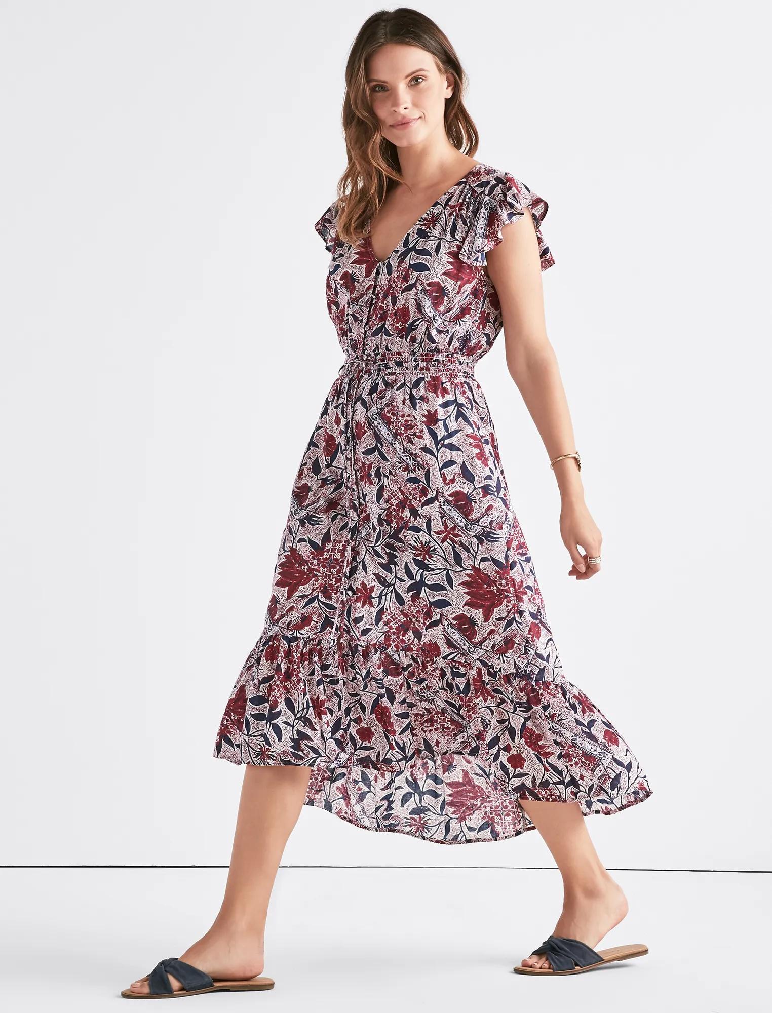 FLORAL MIDI DRESS, image 2