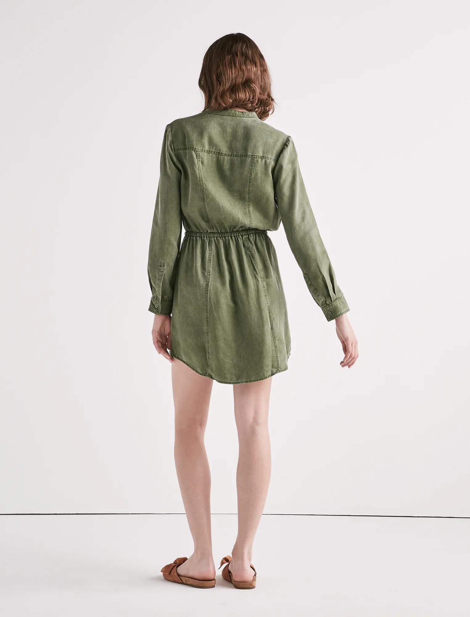 TENCEL SHIRT DRESS, image 3