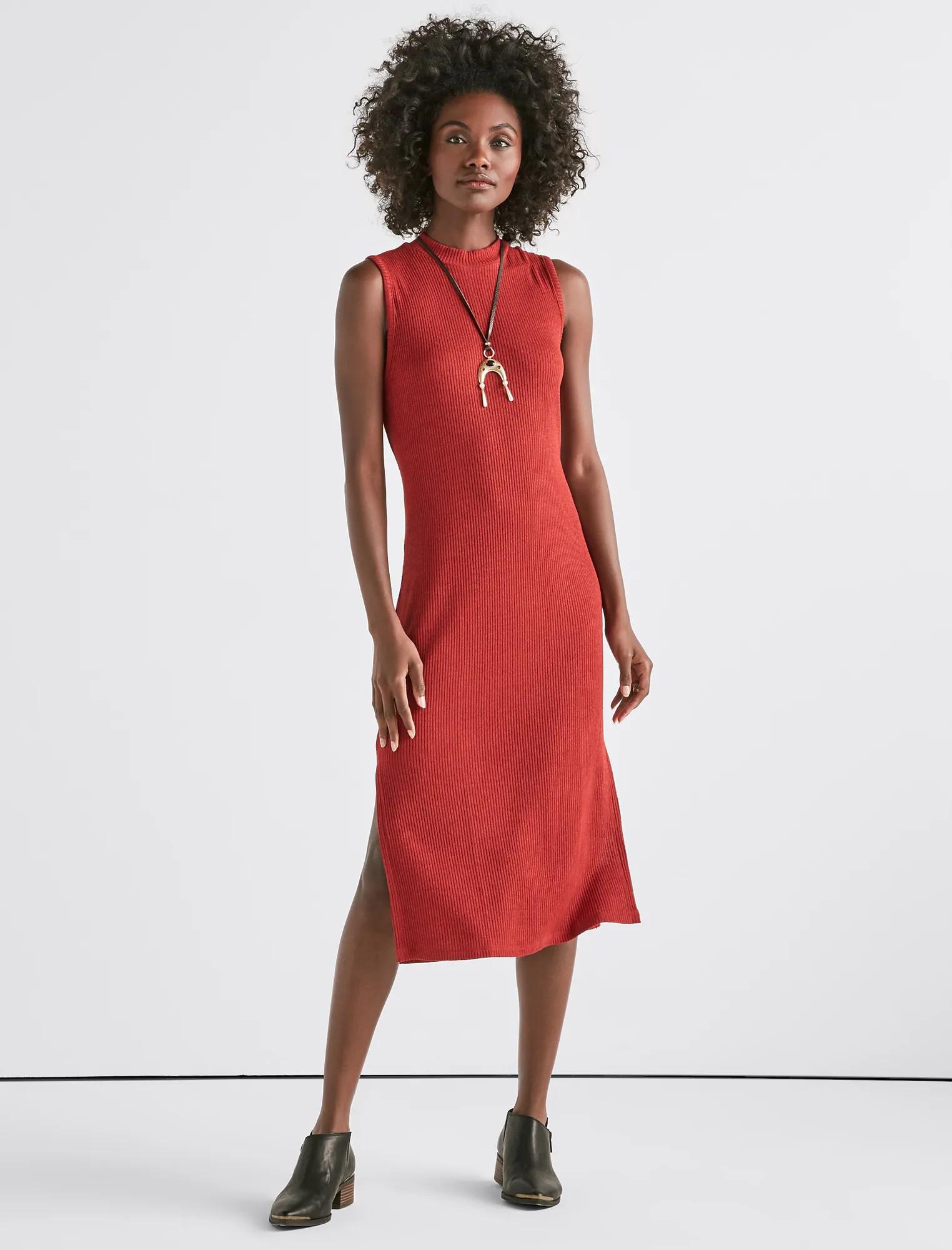 rayon knit dress RIBBED stylecode:D1033