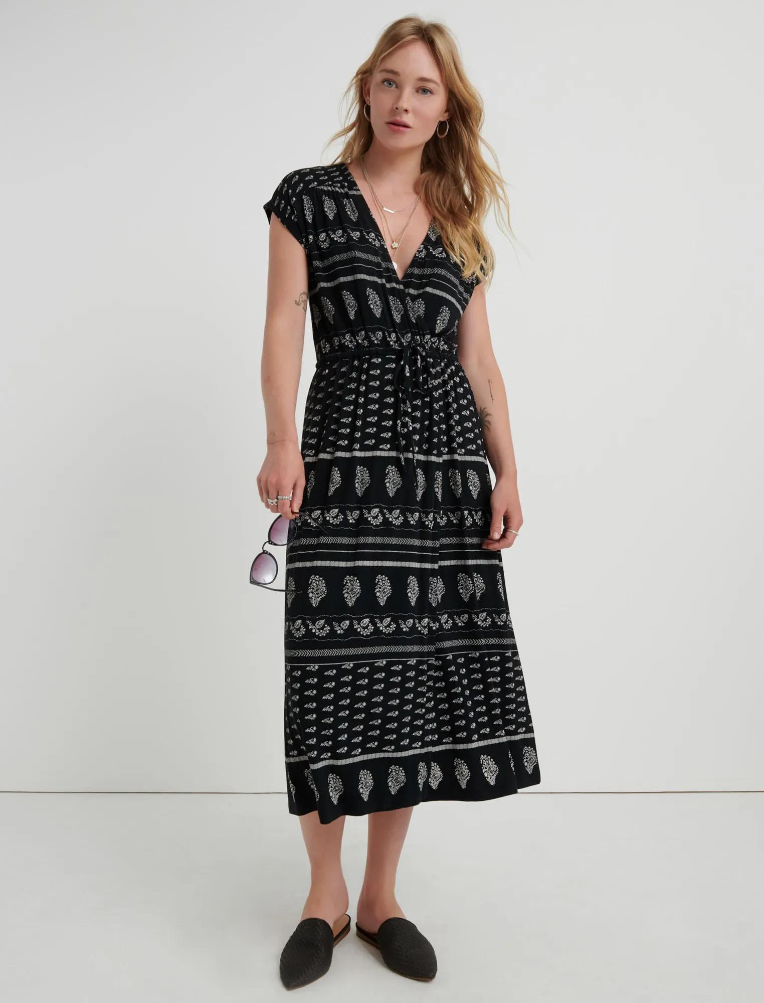KNIT WRAP DRESS, image 1