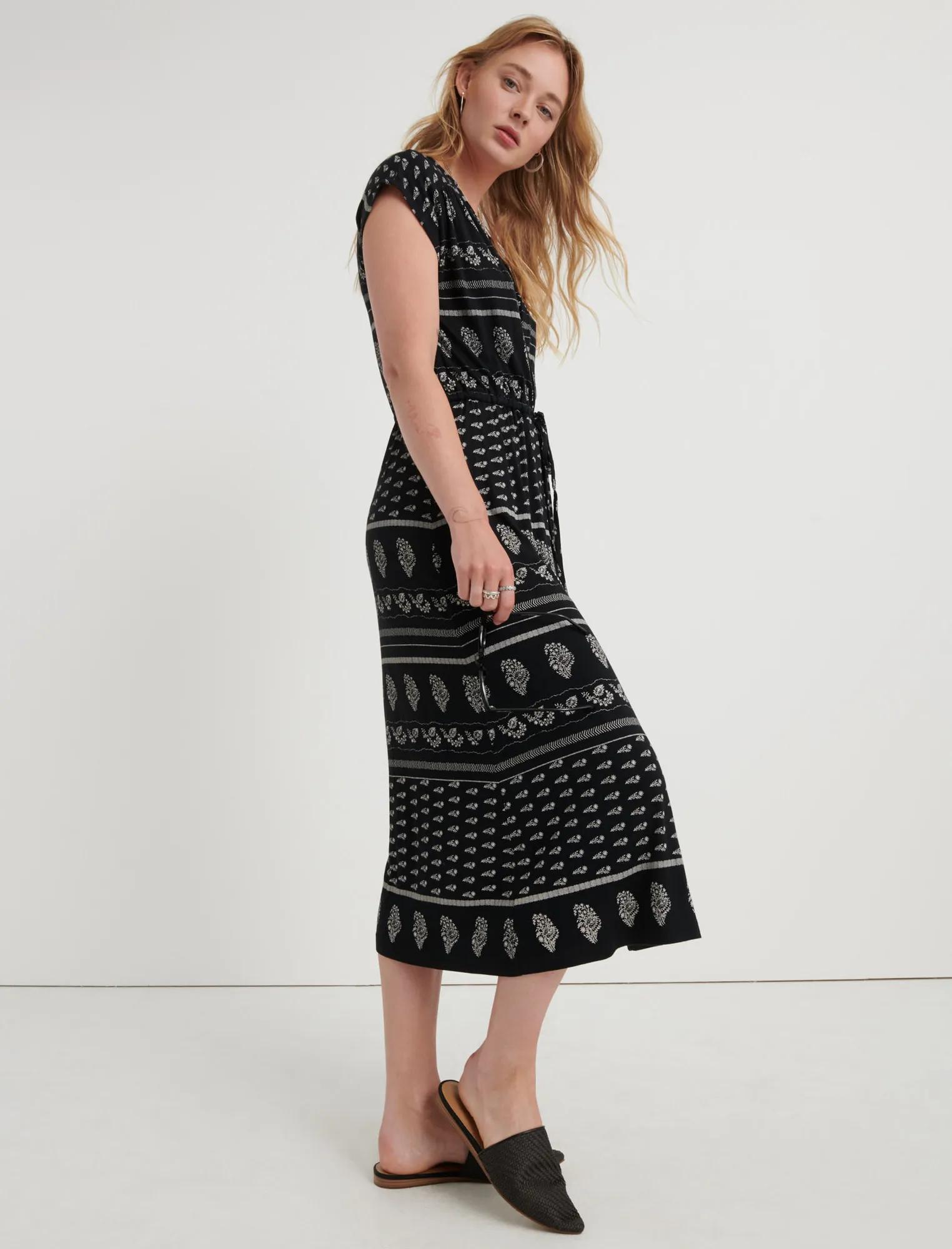 KNIT WRAP DRESS, image 2