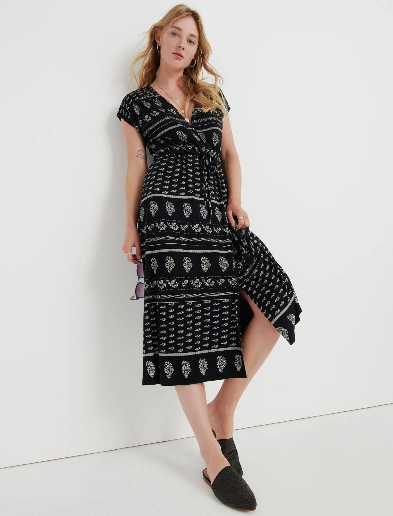 KNIT WRAP DRESS, image 4