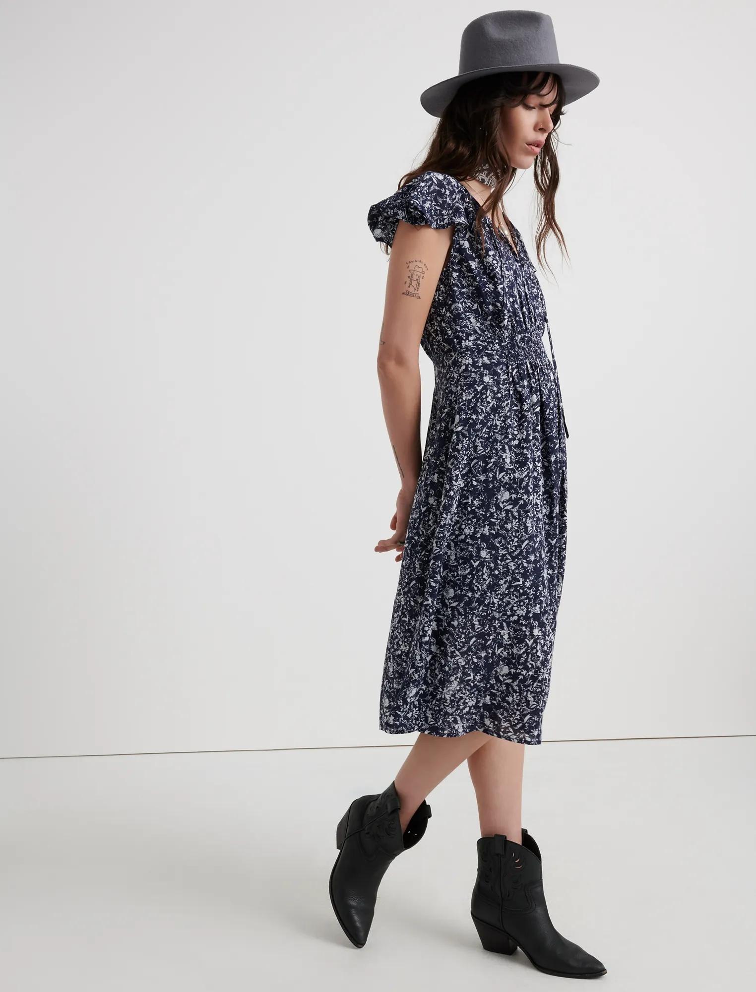 SMOCKED WAIST DRESS, image 2