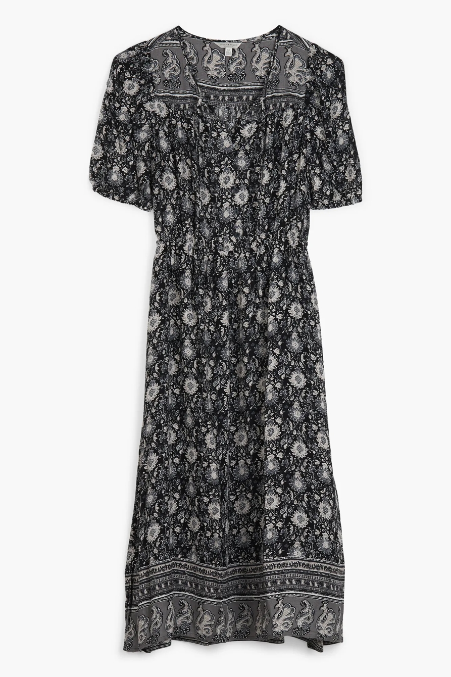 PRINTED PEASANT DRESS, image 1