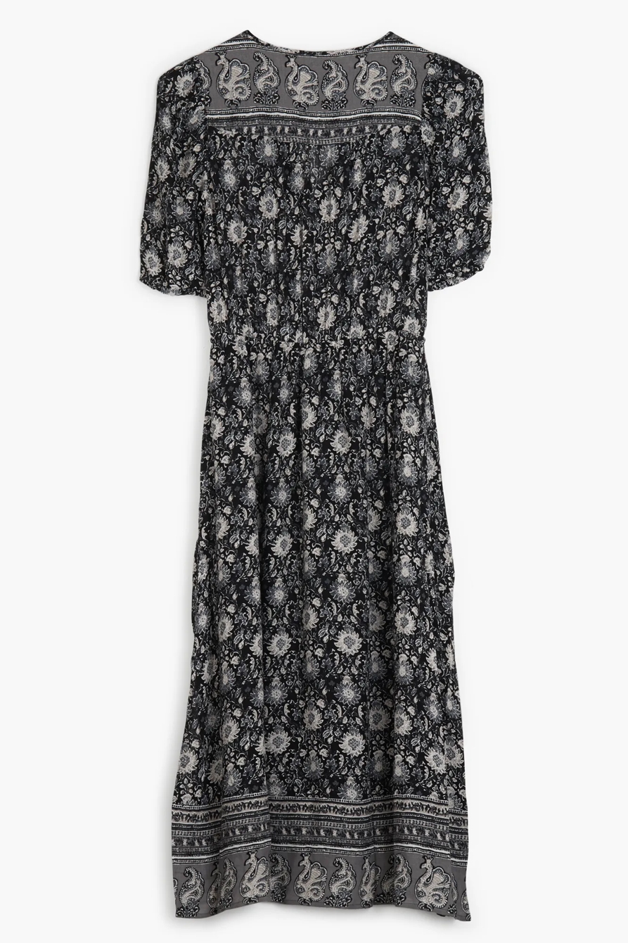 PRINTED PEASANT DRESS, image 2