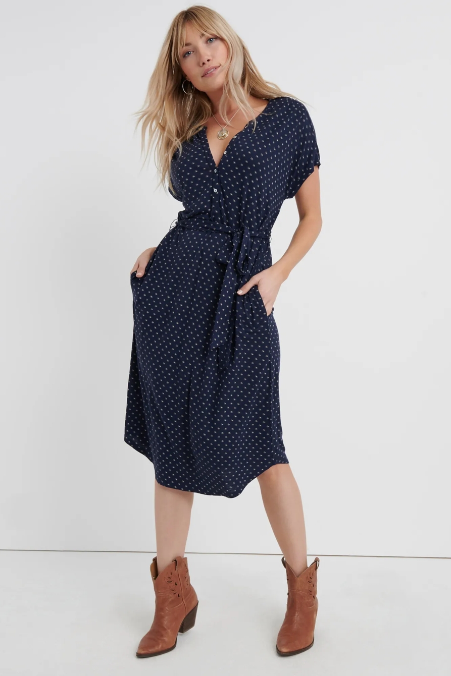 KNIT HENLEY DRESS | Lucky Brand