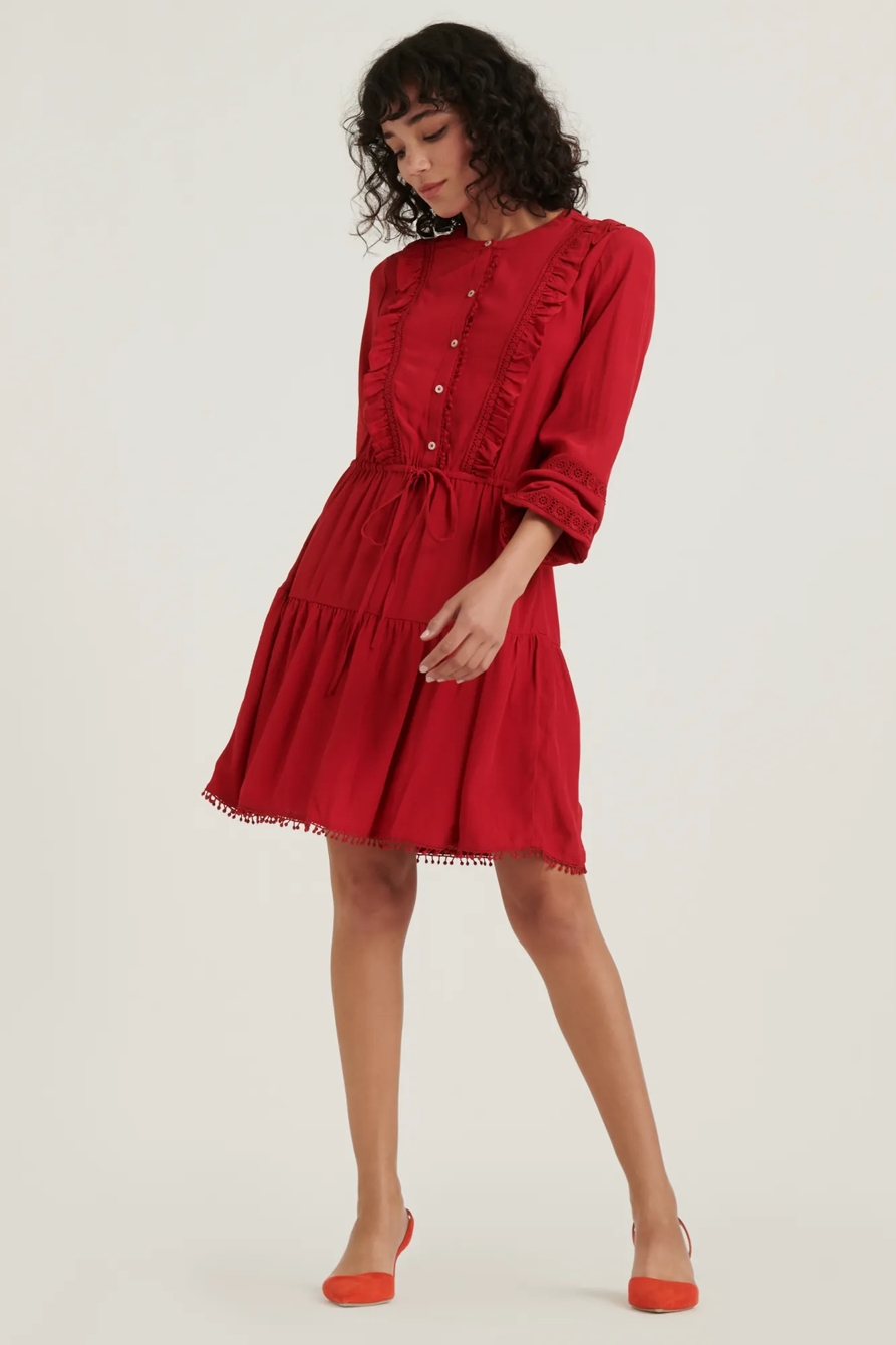 PARKER RUFFLE DRESS, image 2
