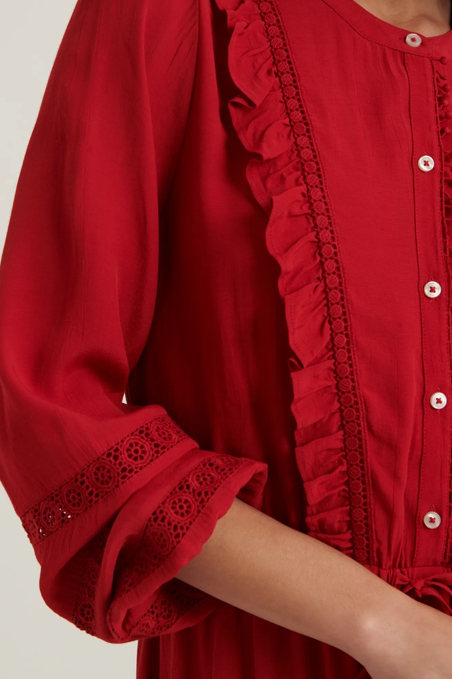 PARKER RUFFLE DRESS, image 6