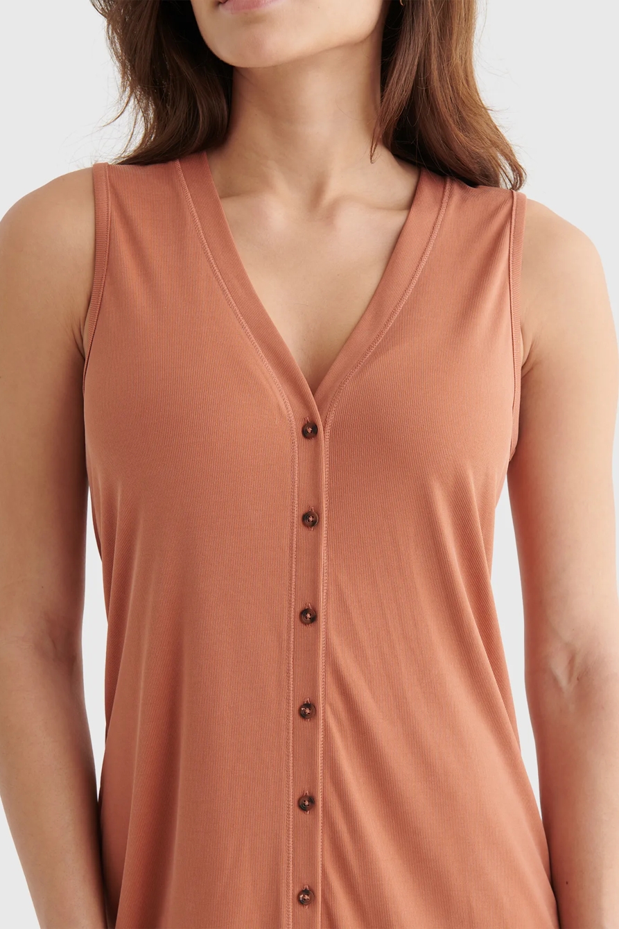 SANDWASH RIB TANK DRESS, image 4