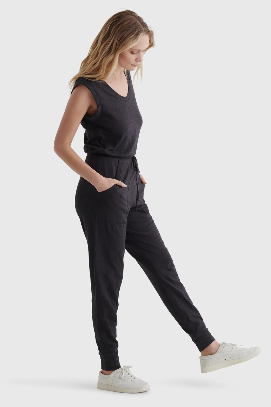 SLEEVELESS UTILITY-POCKET JUMPSUIT, image 3