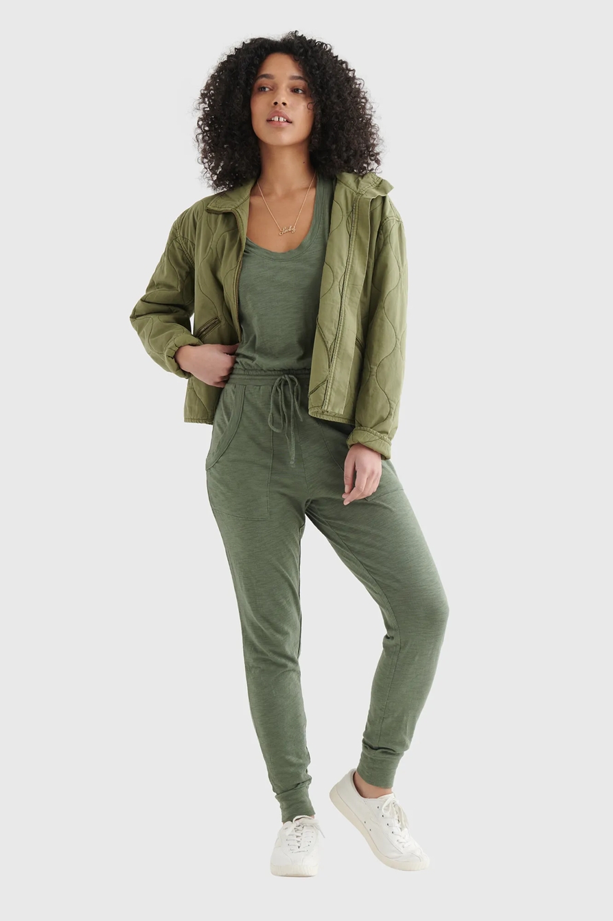 SLEEVELESS UTILITY-POCKET JUMPSUIT, image 2