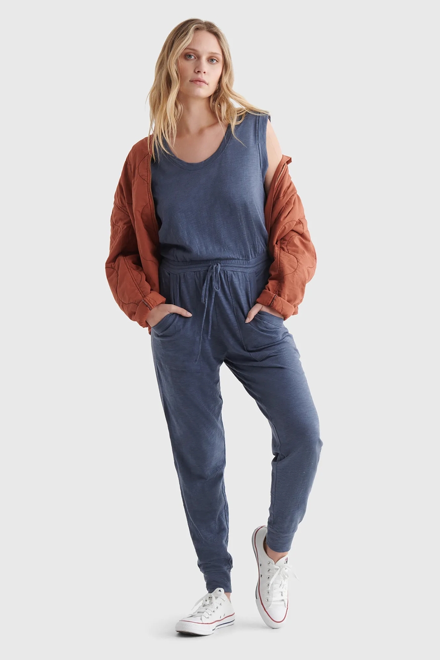 SLEEVELESS UTILITY-POCKET JUMPSUIT, image 2