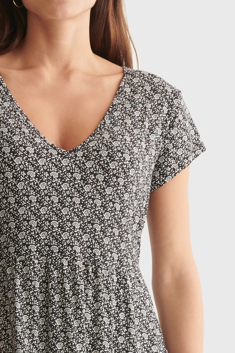 PRINTED TIERED BABYDOLL, image 4