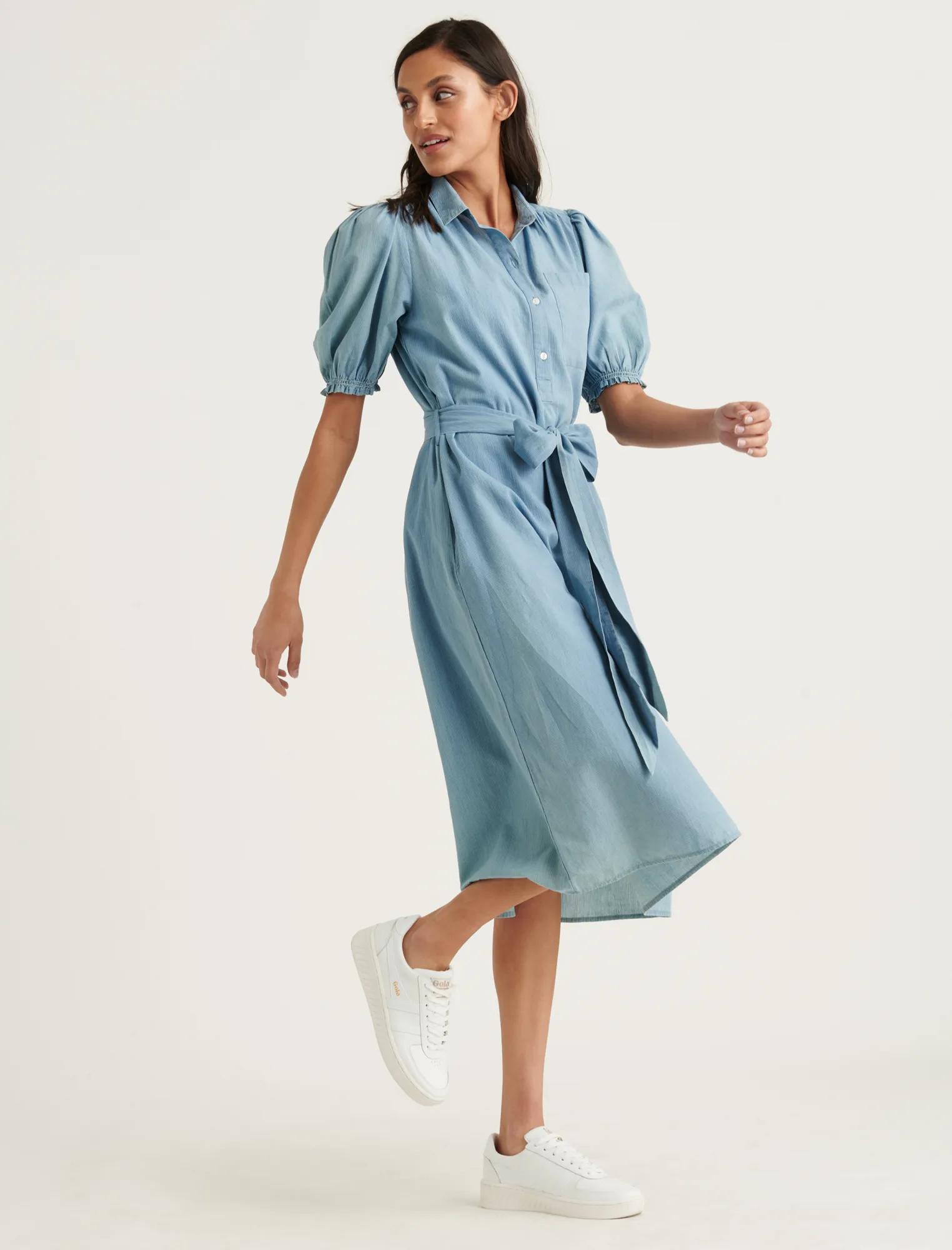 CAMILLE MIDI SHIRTDRESS, image 2