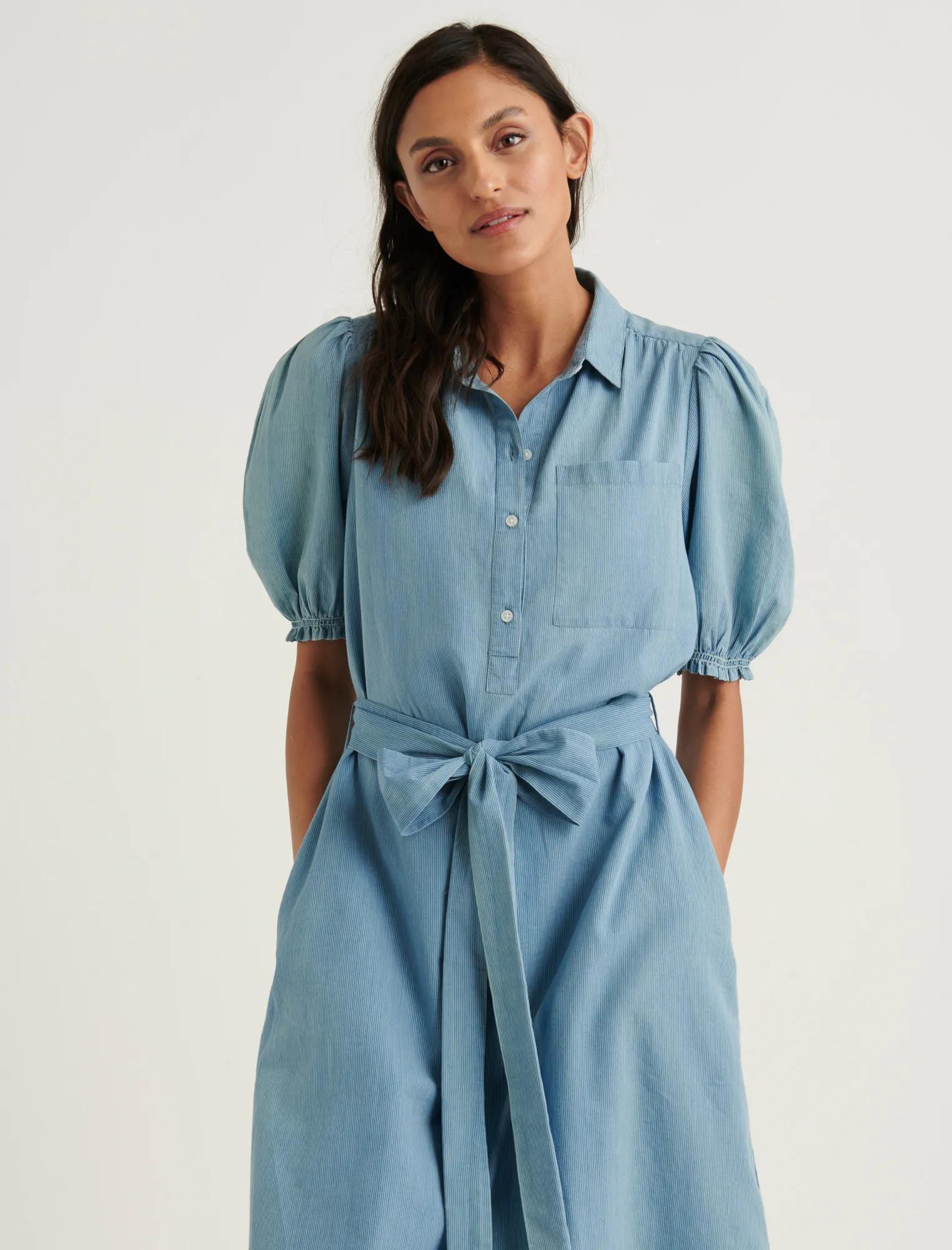 CAMILLE MIDI SHIRTDRESS, image 4