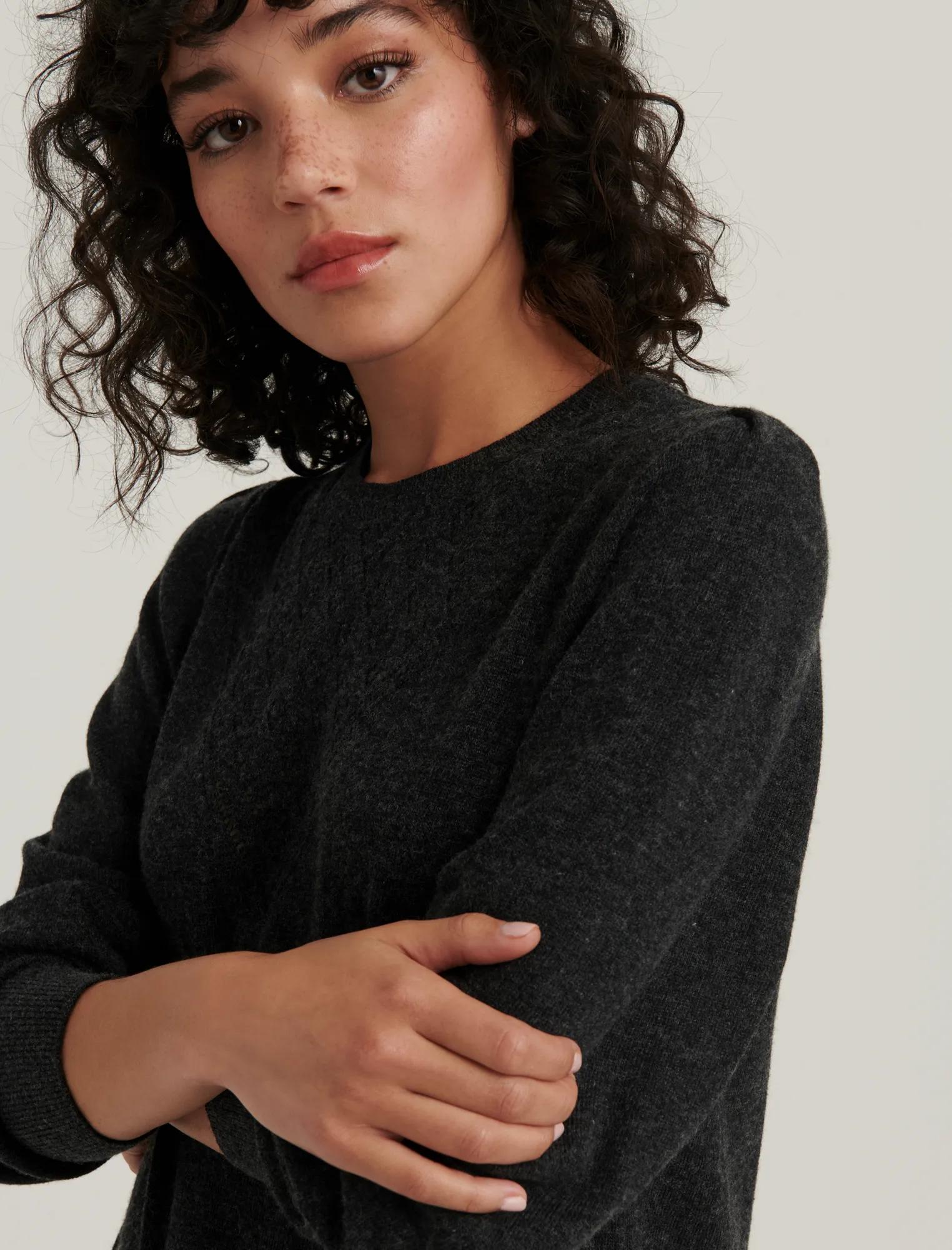 POINTELLE SWEATER DRESS, image 2