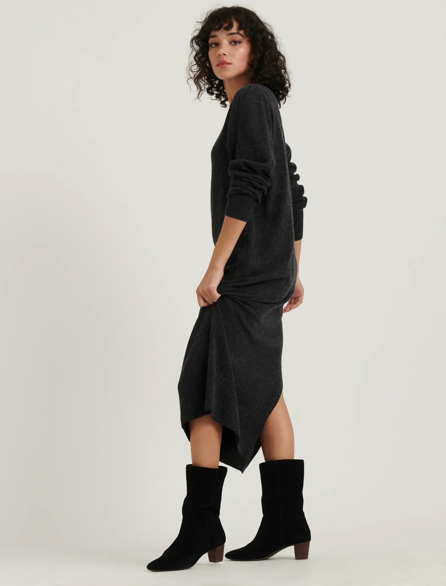 POINTELLE SWEATER DRESS, image 3