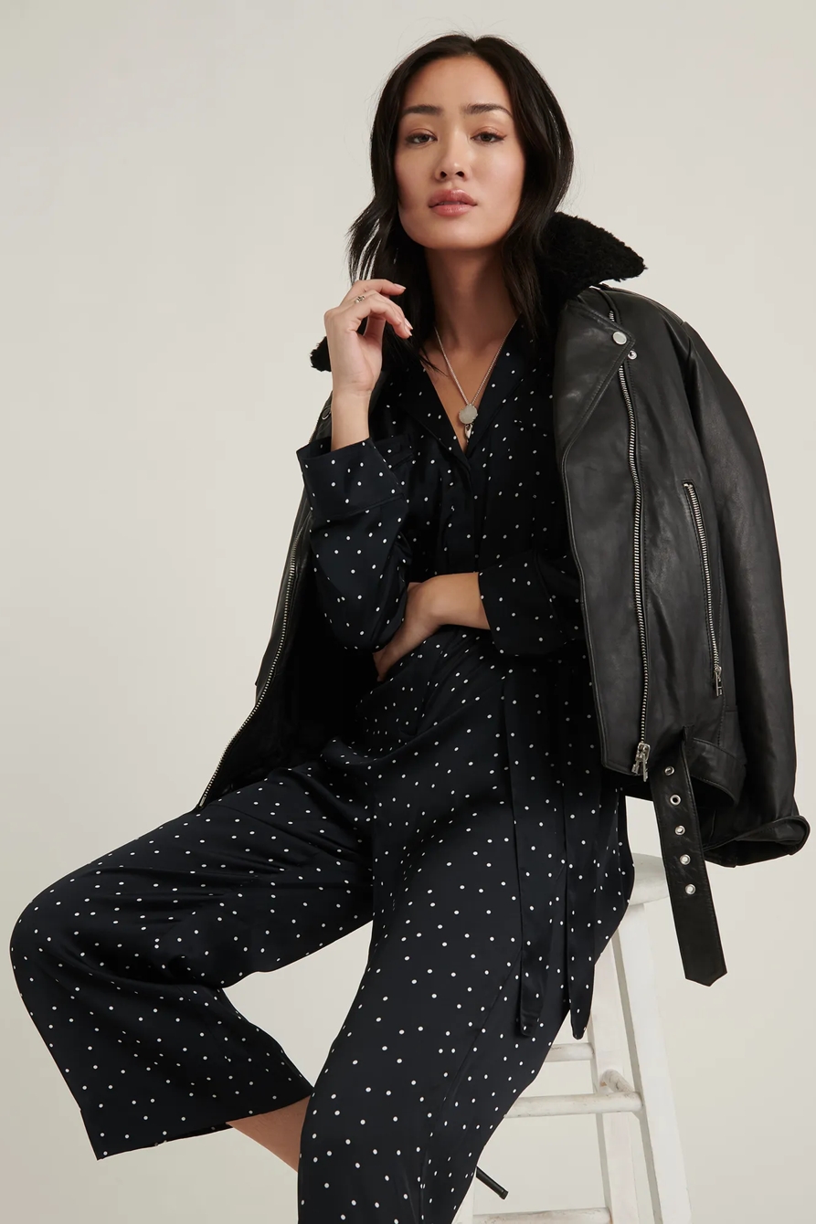 PRINTED SATIN JUMPSUIT, image 5
