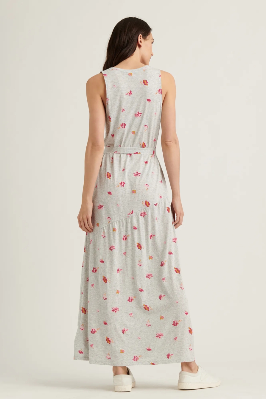 ELIZA FLORAL BELTED MAXI DRESS, image 3