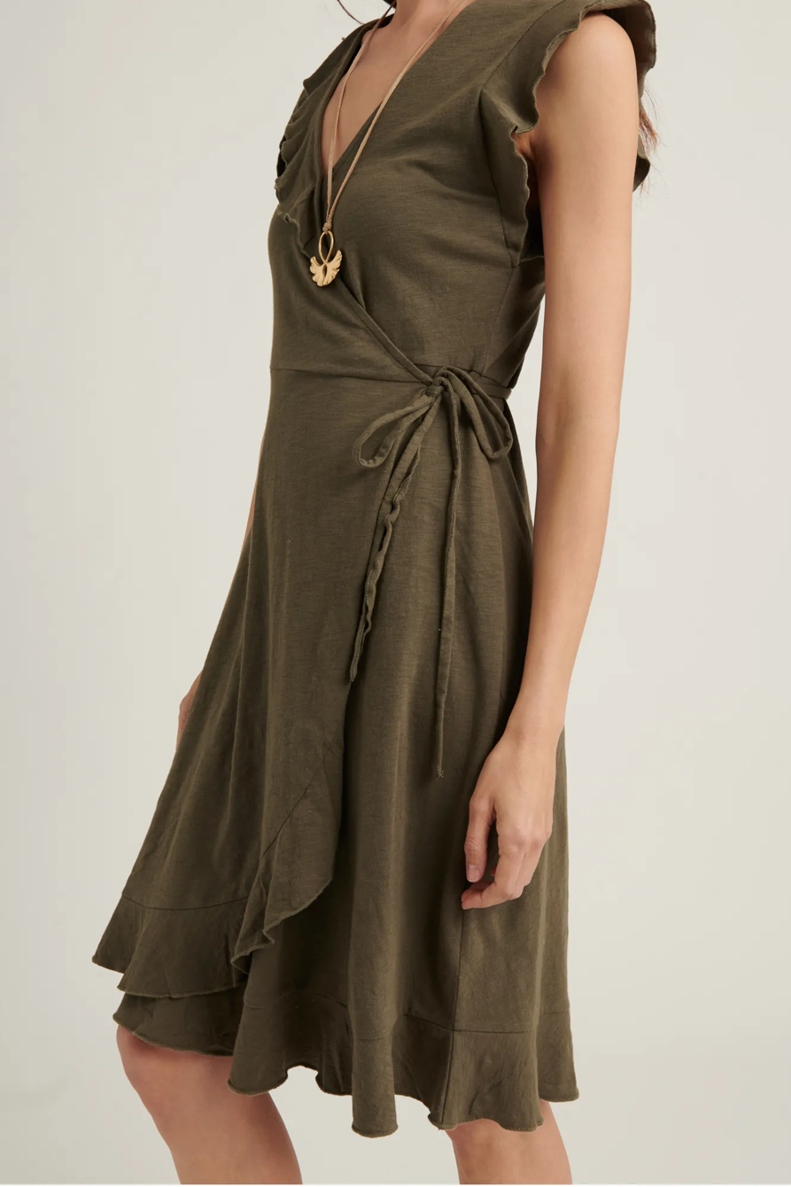 SPRING FLING WRAP KNIT DRESS | Lucky Brand