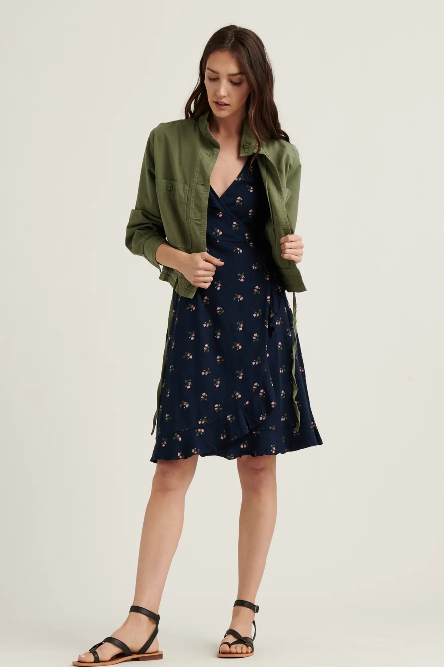 SPRING FLING WRAP KNIT DRESS, image 2