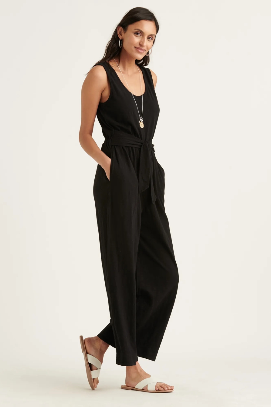 COTTON SLUB JUMPSUIT, image 2