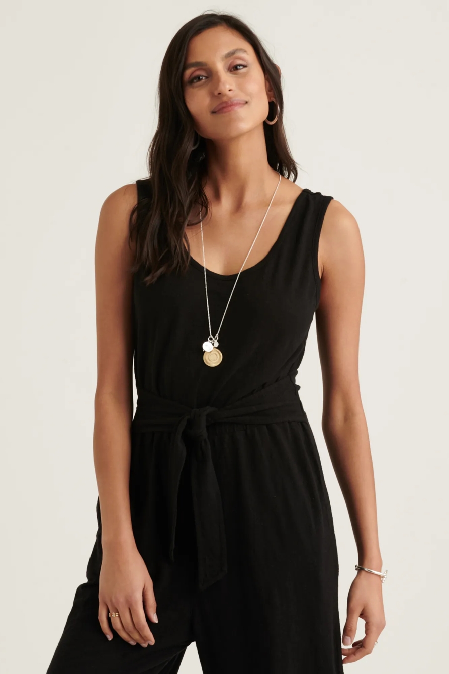 COTTON SLUB JUMPSUIT, image 4
