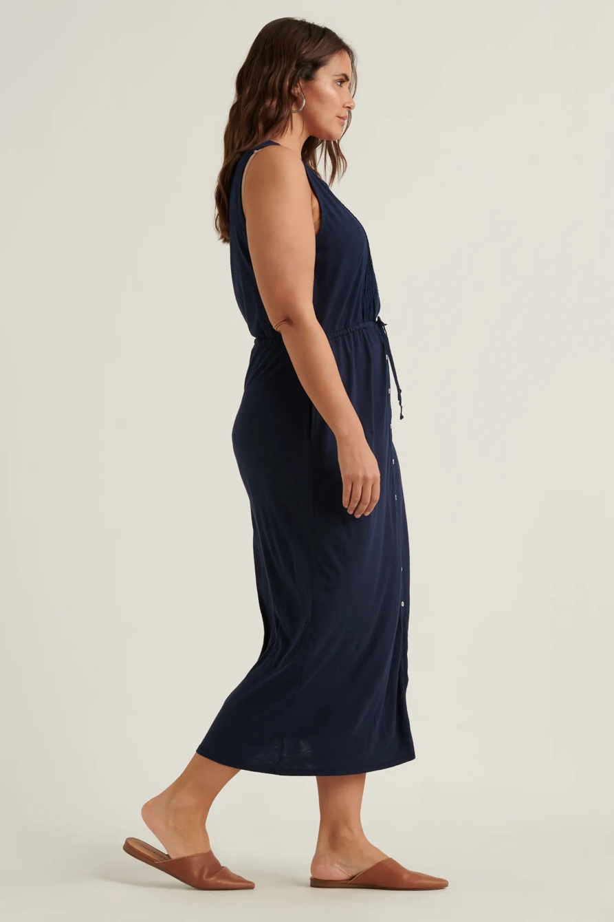 KNIT PINTUCK MIDI DRESS, image 2