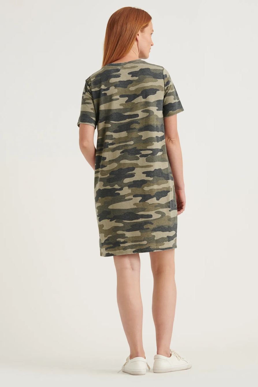 CAMO T SHIRT DRESS, image 3