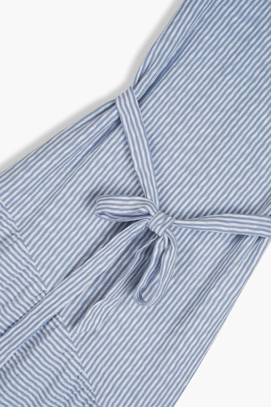 ELIZA STRIPE BELTED MAXI DRESS, image 2