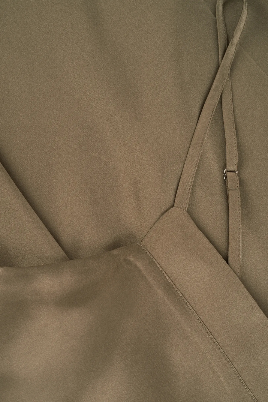 SATIN MIDI DRESS, image 2