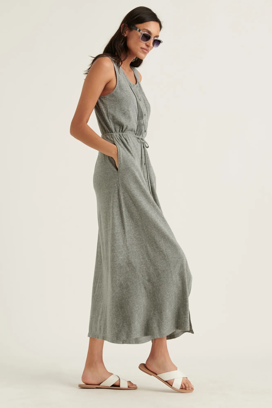KNIT PINTUCK MIDI DRESS, image 2